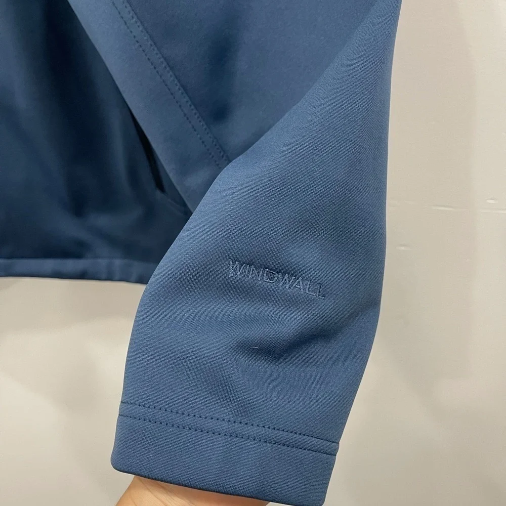 The North Face Men’s Ridgeline Soft Shell Jacket Windwall Blue Full Zip Logo XL